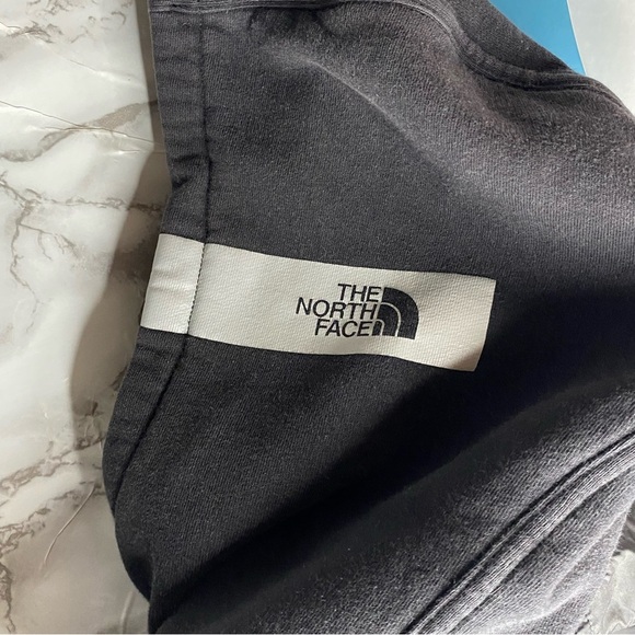 The North Face Men's Sz Large 1/4 Zip Pullover Logo Black Hoodie Sweatshirt - Picture 8 of 10
